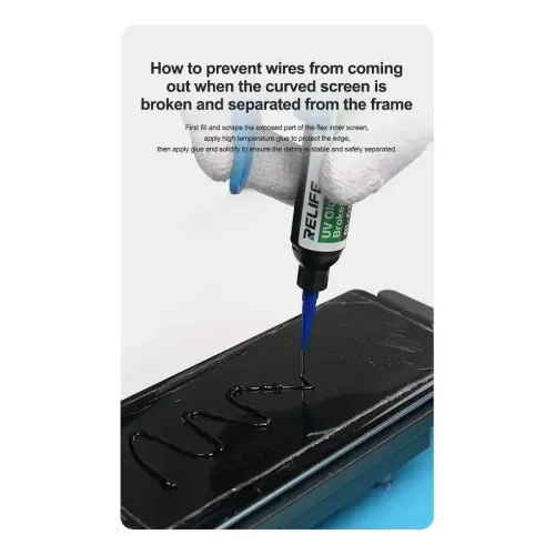 RELIFE RL-035D UV GLUE FAST CURING STRONG ADHESION SUITABLE FOR MOBILE PHONE MIDDLE FRAME REPAIR