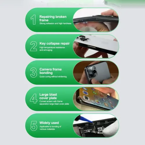 RELIFE RL-035D UV GLUE FAST CURING STRONG ADHESION SUITABLE FOR MOBILE PHONE MIDDLE FRAME REPAIR