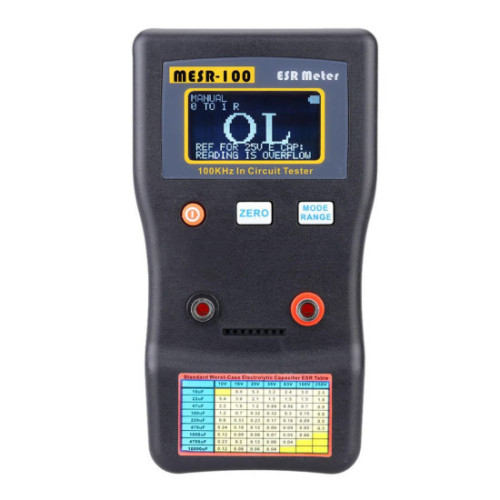 MESR-100 ESR Capacitance Meter Ohm Meter Professional Measuring Capacitance Resistance Capacitor Circuit Tester