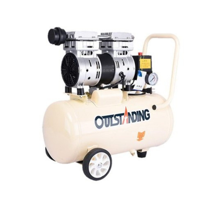 550W 30L 0.7MPA Industrial Outstanding Air Compressor Oil-less Oil-free Quiet High-pressure Pump Tattoo Manicure Spraying Gun