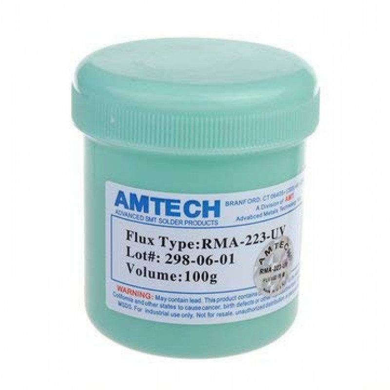 AMTECH FLUX PASTE RMA - 223 - UV 100g lot: 298-06-01