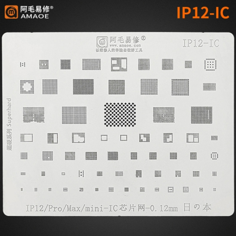 AMAOE STENCIL iPhone12- IC