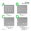 2UUL BG01 ABCD Reballing Stencil for iPh 8-16PM (4pcs/pack) 2UUL BG01 ABCD Reballing Stencil for iPh 8-16PM (4pcs/pack)