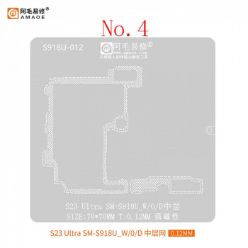 Amaoe S918U-012 Middle Layer BGA Reballing Stencil for Samsung S23 Ultra SM-S918U / W / 0 / D / E
