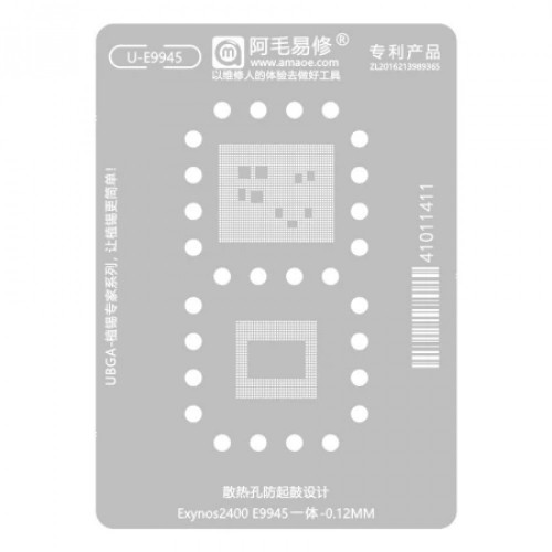 Amaoe U-E9945 0.12mm Samsung Exynos2400 E9945 CPU All-in-One BGA Reballing Stencil