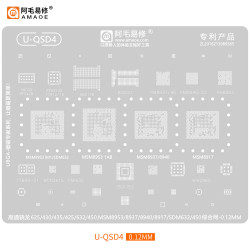Amaoe U-QSD4 BGA Stencil For MSM8953/ 8937/ 8940/ 8917 SDM632/ 450 CPU RAM