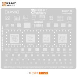 Amaoe U-QSD7 Reballing Stencil For 750G/765G/SM7250/SM 7125/SM 7225/SM 6115/ SM6350/ S