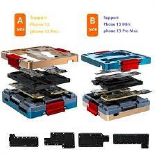 FIX-13 – 4 in 1 Double Sided Motherboard Layer Test Fixture – For iPhone 13 / 13 Mini / 13