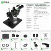 2UUL MC6558 65X-58X Professional Repair Microscope with Built-in Lighting