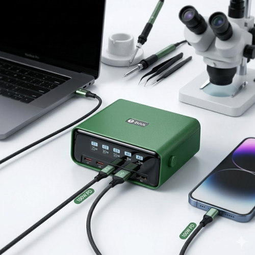 2UUL PC12 Digital Monitor Muit-Port Desktop Charger