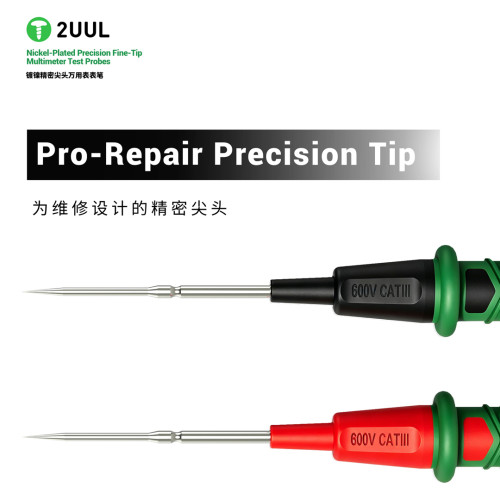 2UUL MT02 Fine-Tip Multimeter Test Probes