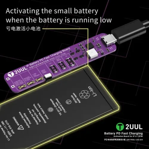 2UUL BT01 Battery PD Fast Charging & Activation Board for iP 6 15PM