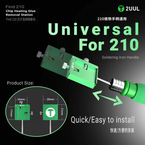 2uul FD40 Find 210 Chip Mini Heating Glue Removal Station for C210 Handle