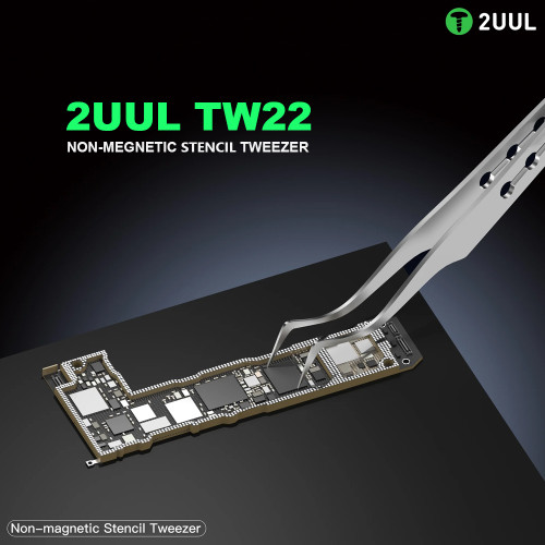 2UUL TW22 Non-magnetic Stencil Tweezer for Precise Phone Board Repair