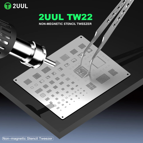 2UUL TW22 Non-magnetic Stencil Tweezer for Precise Phone Board Repair