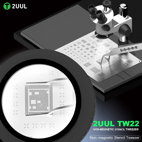 2UUL TW22 Non-magnetic Stencil Tweezer for Precise Phone Board Repair