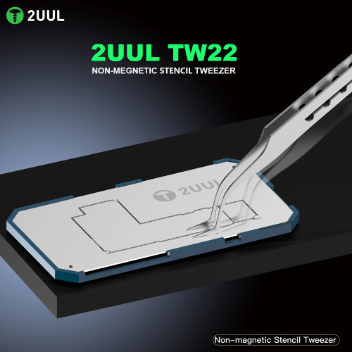 2UUL TW22 Non-magnetic Stencil Tweezer for Precise Phone Board Repair