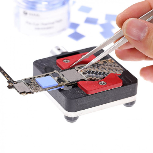 2UUL Pre-Cut Thermal Pads for Mobile Phone Motherboard IC Chip NAND CPU Colling Heat Conducting Silica Gel Sheet tools 100pcs