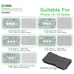 2UUL BH13 MidReball Base 5 in 1 for iPhone 12-16PM Boards Reballing 2UUL BH13 MidReball Base 5 in 1 for iPhone 12-16PM Boards Reballing