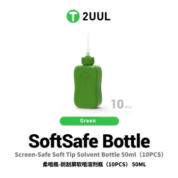 2UUL CL52 Screen-Safe Soft Tip Solvent Bottle 50ml Green (1Pcs)