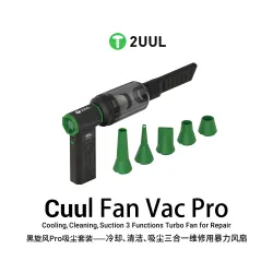 2UUL DA970 Cuul Pro 3-in-1 Turbo Fan for Cooling Cleaning & Suction for Phone Repair
