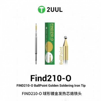 2UUL FD15 Find210-O BallPoint Golden Soldering Iron Tip (1 Pack)