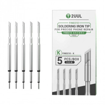 2UUL K Soldering Iron Tip for C210 Soldering Station (5 Pack)