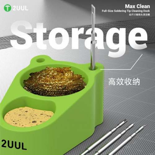 2UUL FD30 Max Clean Full Size Soldering Tip Cleaning Dock