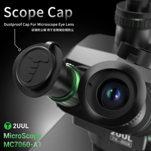 2UUL MC7060-A1 7-60X Trinocular Microscope for PCB Micro-Work