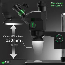 2UUL MC7060-A1 7-60X Trinocular Microscope for PCB Micro-Work 2UUL MC7060-A1 7-60X Trinocular Microscope for PCB Micro-Work