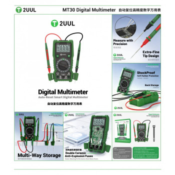 2uul MT30 Auto-Reset Smart Auto-Range Digital Multimeter