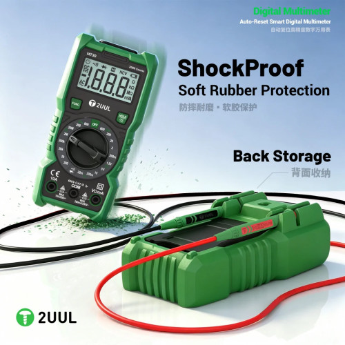 2uul MT30 Auto-Reset Smart Auto-Range Digital Multimeter