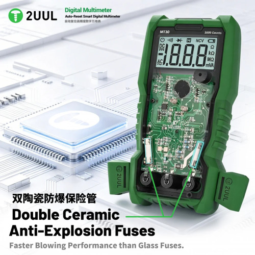 2uul MT30 Auto-Reset Smart Auto-Range Digital Multimeter