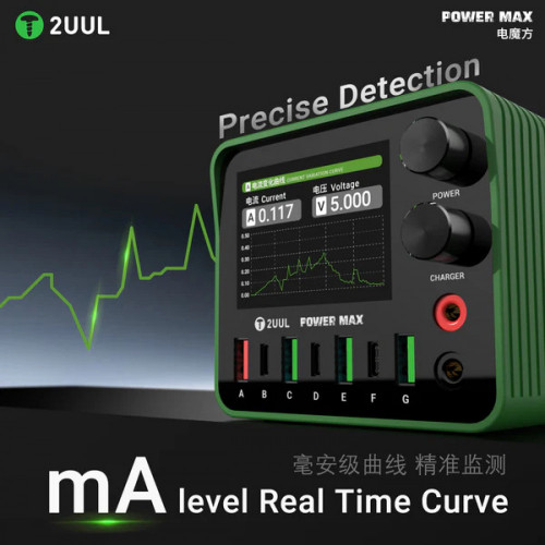 2UUL PC01 Power Max 200W Multi-Port Charger Adjustable Voltage Integrated Power Supply