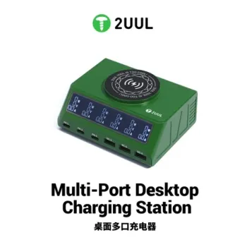 2uul PC11 110W Multi-Port PD + QC Desktop Charging Station with 15W Wireless Charging