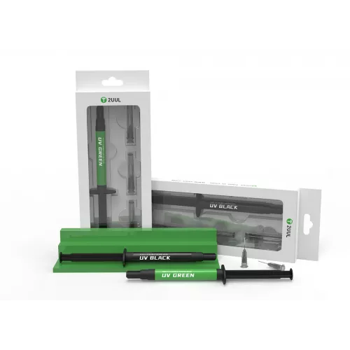 2UUL PCB UV Curable Solder Mask with 3pcs 6mm Super Thin Needles