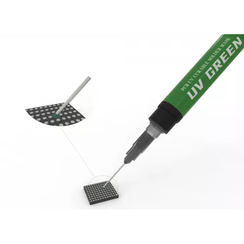 2UUL PCB UV Curable Solder Mask with 3pcs 6mm Super Thin Needles