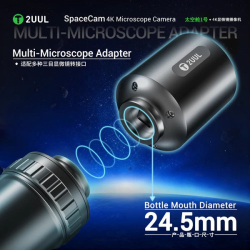 2UUL MS01 SpaceCam Industrial Electronic 4K Microscope Camera