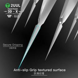 2UUL TW02 Hand Finish 3D-X Ornate-Patterned Tweezer for Phone Repair 2UUL TW02 Hand Finish 3D-X Ornate-Patterned Tweezer for Phone Repair