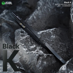 2UUL TW32 Black K Flat Tip ESD-Safe Ceramic Tweezer