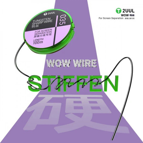 2UUL WS-035 Tungsten Sharp Wire for Screen Separation 0.035*100M