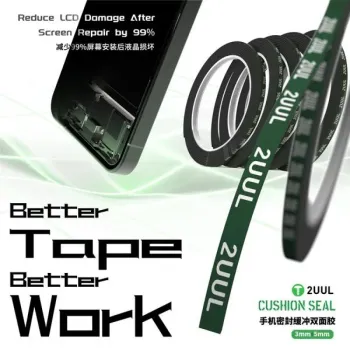 2UUL Cushion Seal Tape for Screen Frame & Back Cover 5mm (5Rolls/Pack）