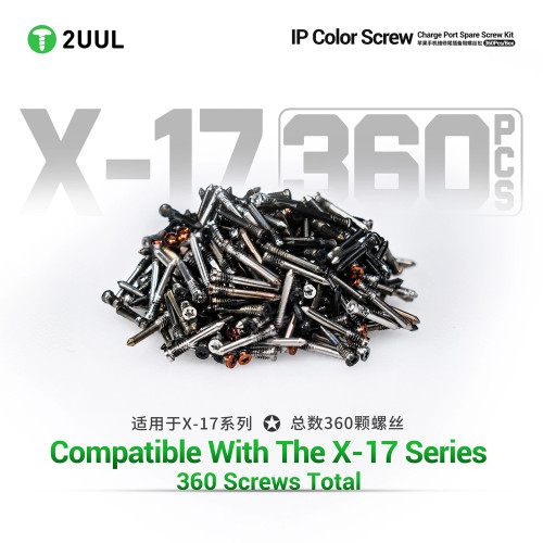 2UUL SC13 IP Color Screw Charge Port Spare Screw Kit (360pcs/Box)