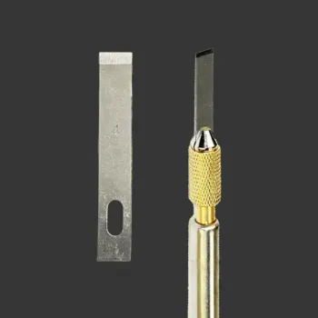 Bsd 4 No. Blade Carving Knife METAL SURGICAL BLADE FOR PCB MOTHERBOARD GLUE REMOVE SCRAPING / DISASSEMBLE IC -10 Pcs