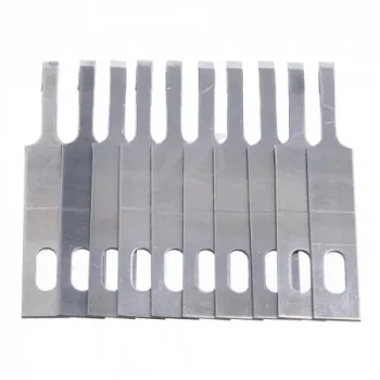 Bsd 4A No. Blade Carving Knife METAL SURGICAL BLADE FOR PCB MOTHERBOARD GLUE REMOVE SCRAPING / DISASSEMBLE IC -10 Pcs