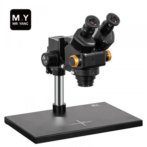 Mr.Yang MY-6558SE 6.5-58X Synchronous Zoom Binocular Stereo Microscope with Big Base