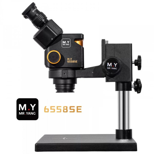 Mr.Yang MY-6558SE 6.5-58X Synchronous Zoom Binocular Stereo Microscope with Big Base