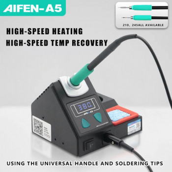 Aifen A5 Lead-free Digital Display Electronic Rework Soldering Station with C210 Handle Aifen A5 Lead-free Digital Display Electronic Rework Soldering Station with C210 Handle