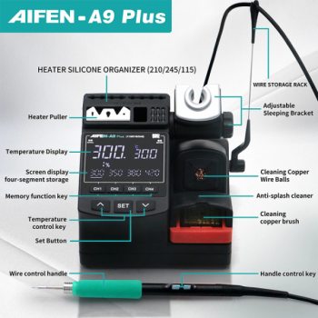 Aifen A9 Plus Control Temperature Soldering Station Compatible 210 / 245 / 115 Handle