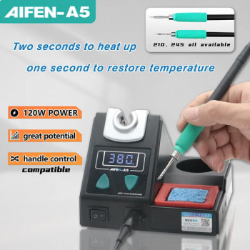 Aifen A5 Lead-free Digital Display Electronic Rework Soldering Station with C210 Handle Aifen A5 Lead-free Digital Display Electronic Rework Soldering Station with C210 Handle